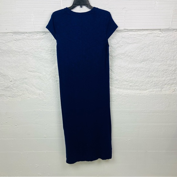 JESSICA SIMPSON navy Tee shirt plain mini slit dress size large - Picture 10 of 17